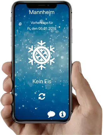 Screenshot - Eiswarnung App